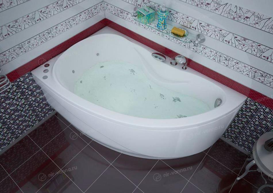 Акриловая ванна Aquanet Maldiva 150*90 L