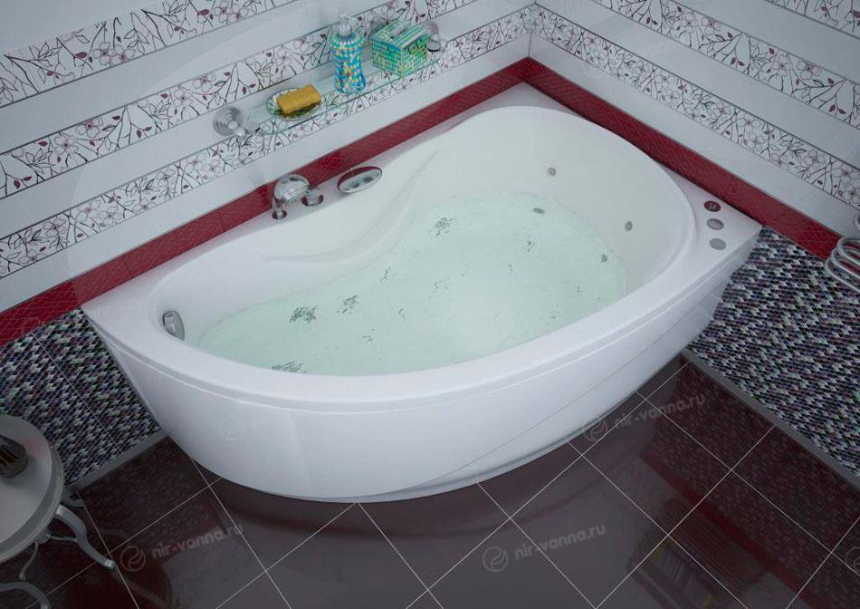 Акриловая ванна Aquanet Maldiva 150*90 R