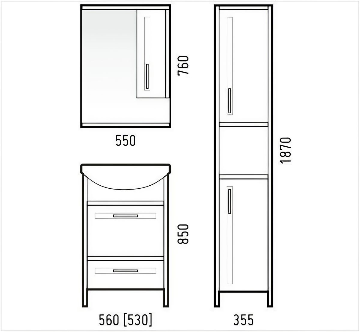 тумба под раковину sanita лагуна