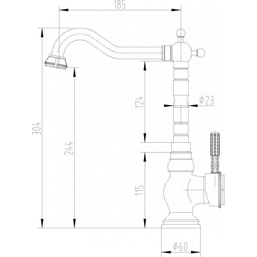 Смеситель  Lemark Jasmine LM6645B для кухни
