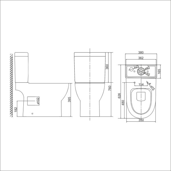 Унитаз-компакт Sole Omega 35,5*65 безободковый с крышкой-сиденьем микролифт