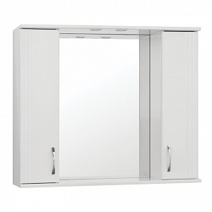 Зеркало-шкаф Style Line Эко Стандарт Панда 100/С белый с Led-подсветкой