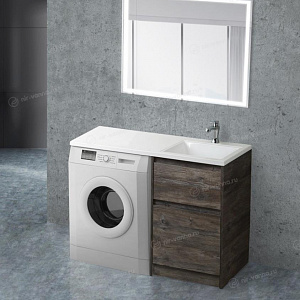Тумба с раковиной BelBagno Stile Moderno Kraft LVD 580/1200 R под стиральную машину Pino Pasadena