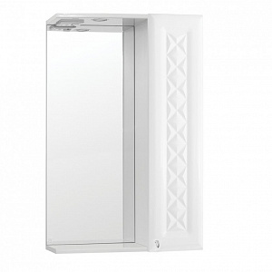 Зеркало-шкаф Style Line Канна 50/С Люкс белый с Led-подсветкой