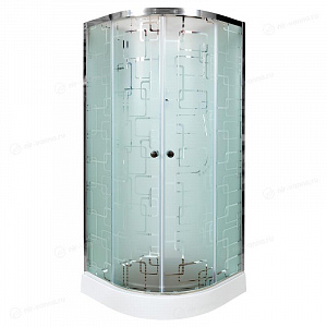 Душевая кабина Deto ЕМ1510 N 100*100*208 с гидромассажем без крыши