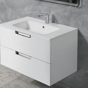 Тумба с раковиной BelBagno Stile Moderno Leticia 100 подвесная Bianco Lucido