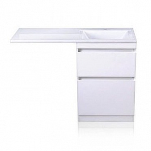 Тумба с раковиной Style Line Даллас 120 R Люкс Plus белая