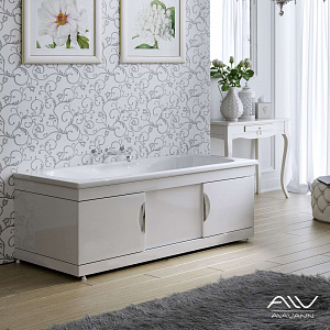 Экран под ванну Monaco Still 160 раздвижной белый