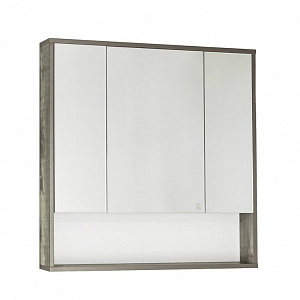 Зеркальный шкаф Style Line Экзотик 80 древесина/белый