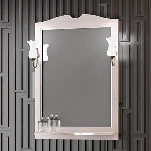 Зеркало Opadiris Тибет 70 беленый бук без светильников