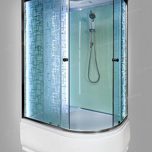 Душевая кабина Deto ЕМ4512 120*80*220 L с подсветкой и гидромассажем