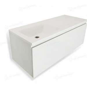 Тумба с раковиной Эстет Dallas Luxe 110 белая/на выбор L