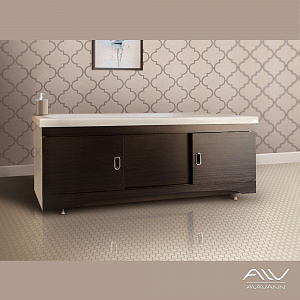 Экран под ванну МДФ раздвижной 160 см венге