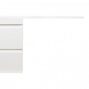 Тумба с раковиной Style Line Даллас 100 L Люкс Plus подвесная белая