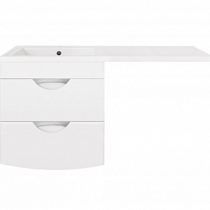 Тумба с раковиной Style Line Жасмин-2 120 L Люкс Plus белая