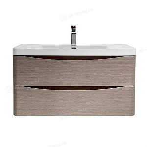 Тумба с раковиной BelBagno Stile Moderno Ancona-N 100 Rovere Bianco подвесная
