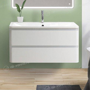 Тумба с раковиной BelBagno Stile Moderno Albano 80 Bianco Lucido