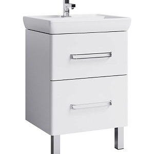 Тумба с раковиной Aqwella Нео 60 напольная белая