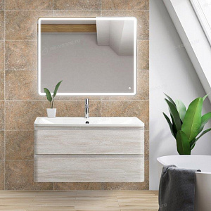 Тумба с раковиной BelBagno Stile Moderno Albano 90 Rovere Vintage Bianco