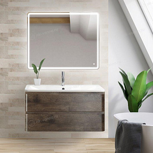 Тумба с раковиной BelBagno Stile Moderno Albano 80 Rovere Nature Grigio