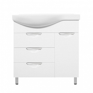 Тумба с раковиной Style Line Жасмин 82 R белая