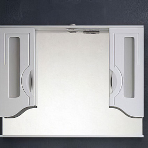 Зеркало-шкаф Corozo Стефания 105C белое