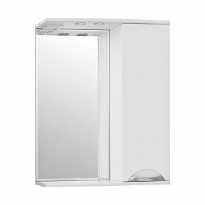 Зеркало-шкаф Style Line Жасмин 65/С белый с Led-подсветкой
