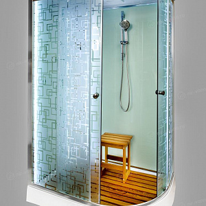 Душевая кабина Deto ЕМ1511 110*80*220 L с подсветкой и гидромассажем