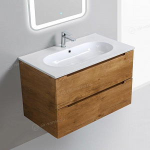 Тумба с раковиной BelBagno Stile Moderno Etna/Love 80 Rovere Nature