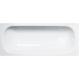 Стальная ванна ВИЗ Tevro (толщина 2.7 мм.) белый лотос с опорой 1600x700 Т-62902