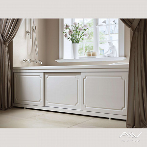 Экран под ванну Ametist 170 раздвижной белый