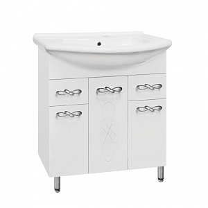 Тумба с раковиной Style Line Венеция 75 белая