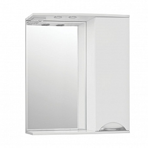 Зеркало-шкаф Style Line Жасмин 70/С белый с Led-подсветкой