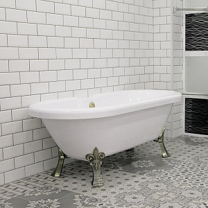 Акриловая ванна Fra Grande Леонесса 175*80 (бронза, ножки лилия)