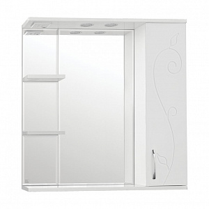 Зеркало-шкаф Style Line Эко Фьюжн Панда 80/С белый с Led-подсветкой