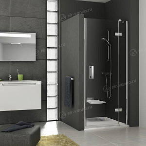 Душевая дверь в нишу Ravak SmartLine SMSD2-100 B-R 100*190 профиль глянцевый хром, стекло Transparent без поддона