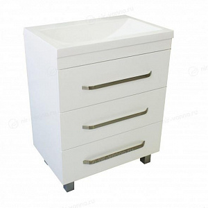 Тумба с раковиной Эстет Monaсo 60 напольная белая/на выбор