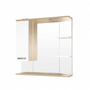 Зеркало-шкаф Style Line Ориноко 80/С белый/ориноко  с Led-подсветкой
