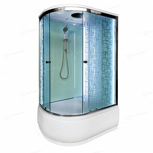 Душевая кабина Deto ЕМ4511 110*80*220 R с подсветкой и гидромассажем