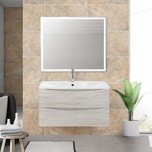 Тумба с раковиной BelBagno Stile Moderno Acqua 100 Rovere Vintage Bianco