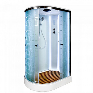 Душевая кабина Deto ЕМ1511 110*80*220 R с  LED подсветкой