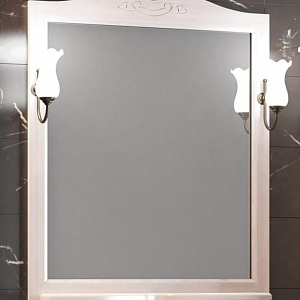 Зеркало Opadiris Тибет 80 беленый бук без светильников