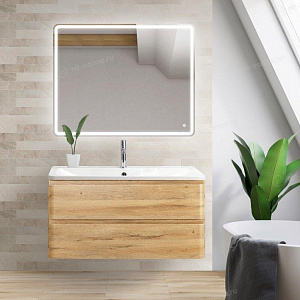 Тумба с раковиной BelBagno Stile Moderno Albano 100 Rovere Rustico