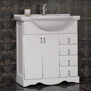 Тумба с раковиной Opadiris Клио 70 белая