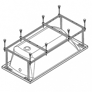 Монтажный комплект для ванн Santek Санторини 170*70