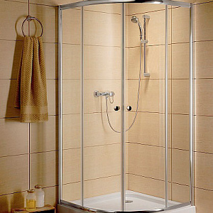 Душевой уголок Radaway Classic A800 коричневое стекло, профиль хром 80*80*185 без поддона