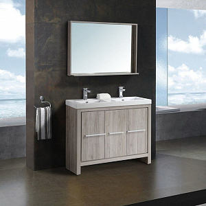 Комплект мебели для ванной Black&White 120 SK-120 дуб серебристый
