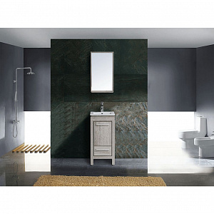 Комплект мебели для ванной Black&White 40 SK-040 дуб серебристый