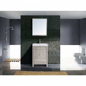 Комплект мебели для ванной Black&White 60 SK-060 дуб серебристый